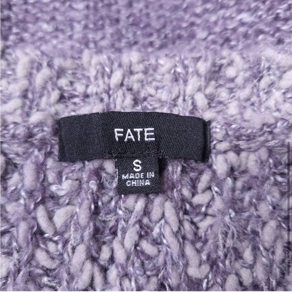 Fate Claritin’s Purple Textured Sweater - Picture 3 of 9